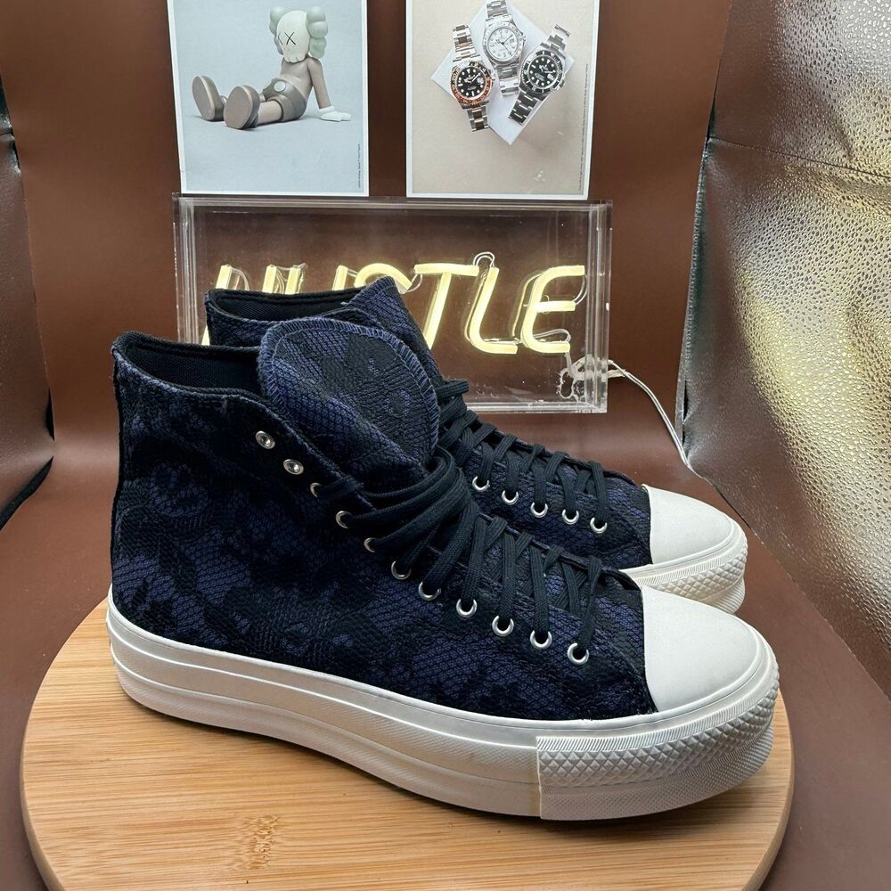 Converse CTAS Hi Platform Womens Shoes Embroidered Floral Size 9.5